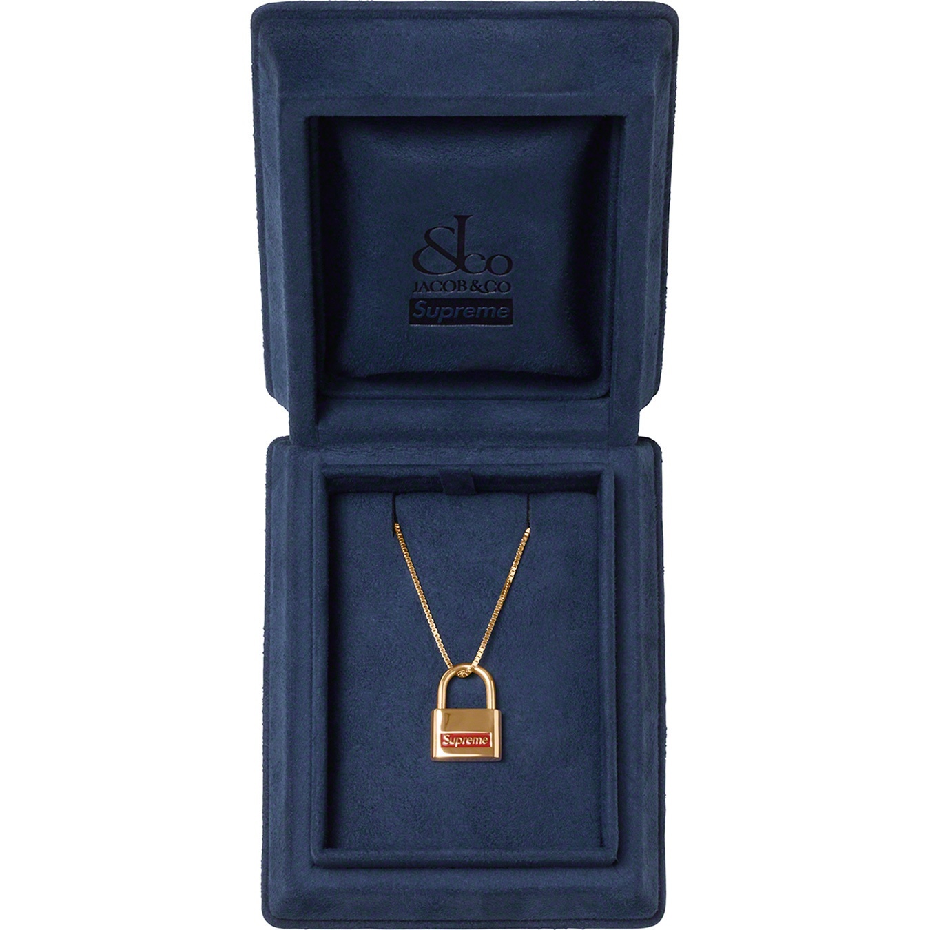 Supreme®/Jacob & Co. 14K Gold Lock Pendant view 3